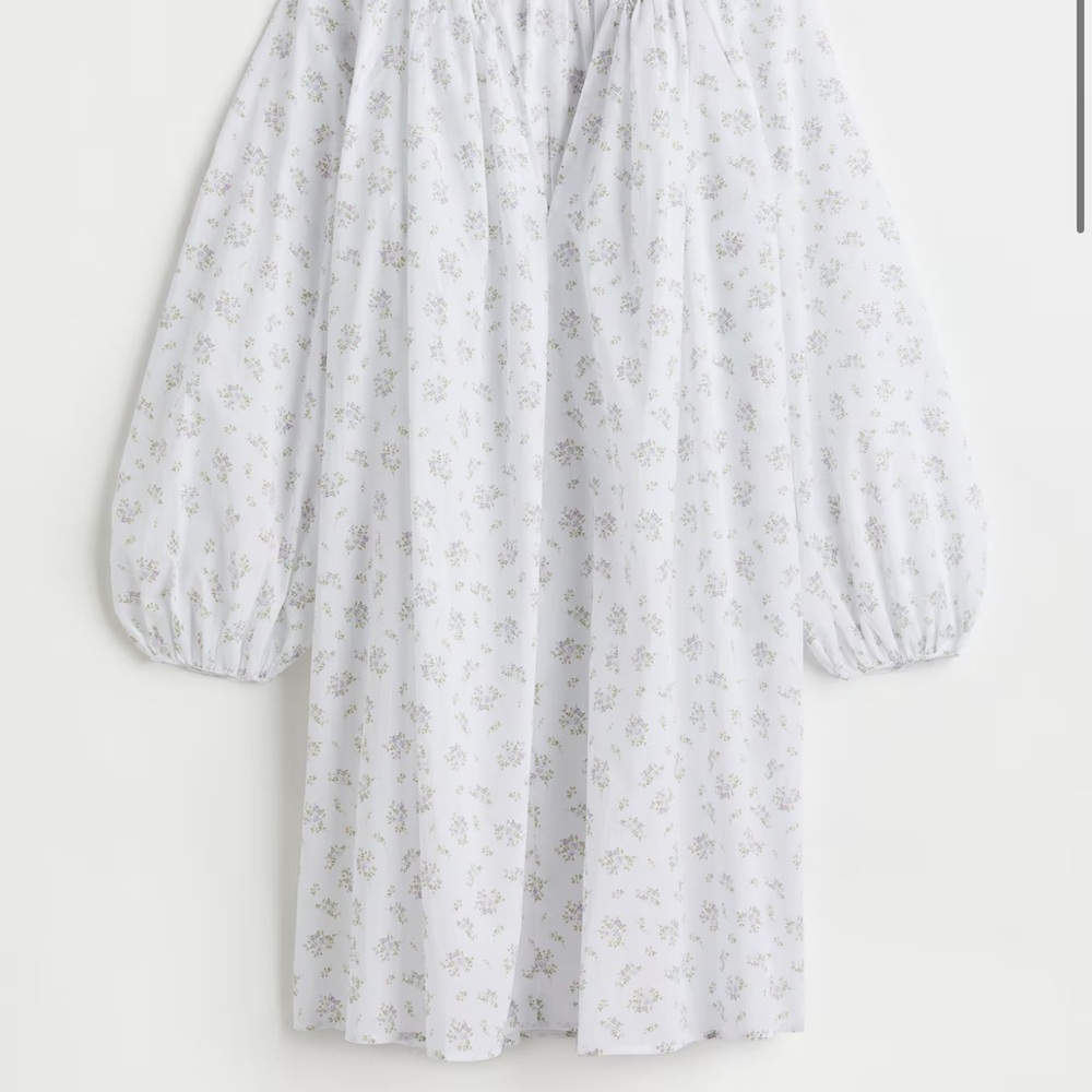 H&M White Floral Dress